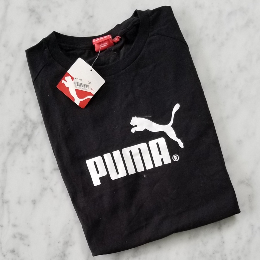 Men's Black Puma Sleeveless Tank